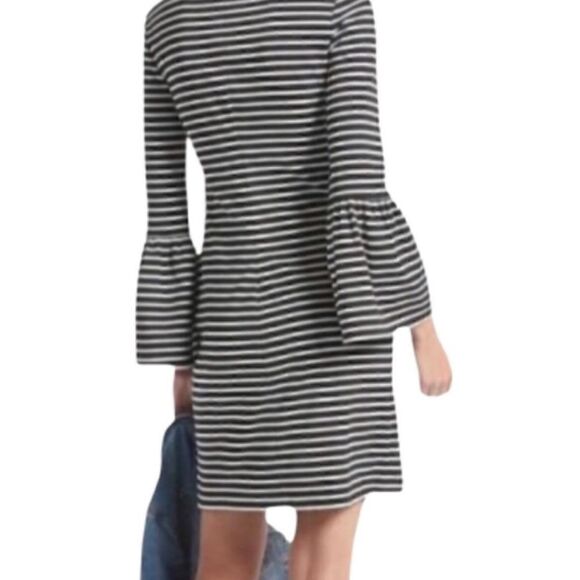 Banana Republic stripped long bell sleeve knit dress size M - Picture 2 of 8